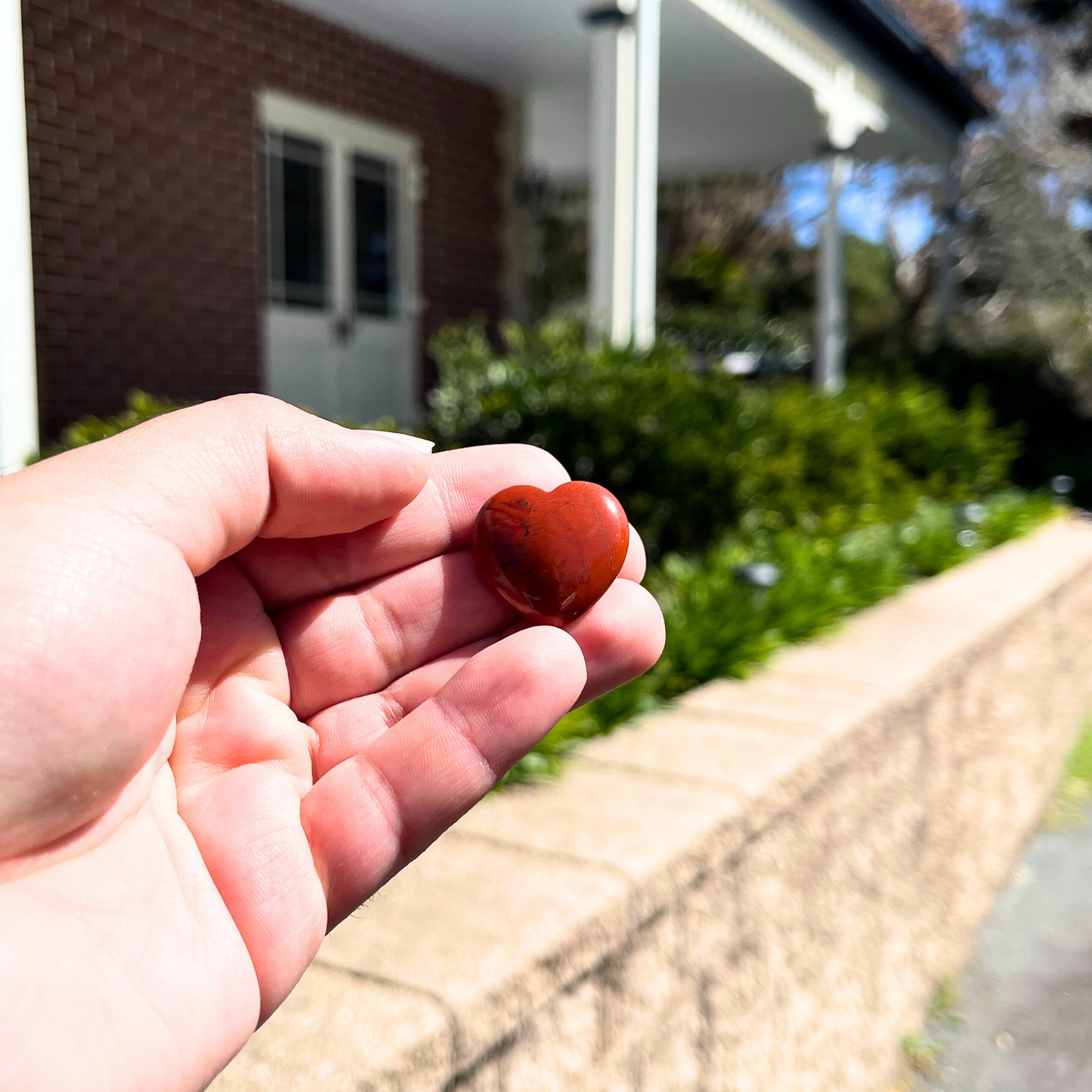 Small Red Jasper Heart
