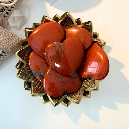 Large Red Jasper Heart