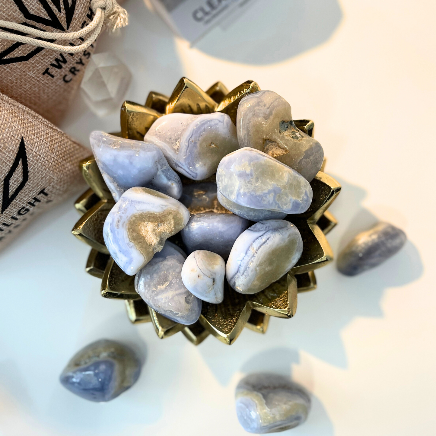 Blue Agate Tumble Stone