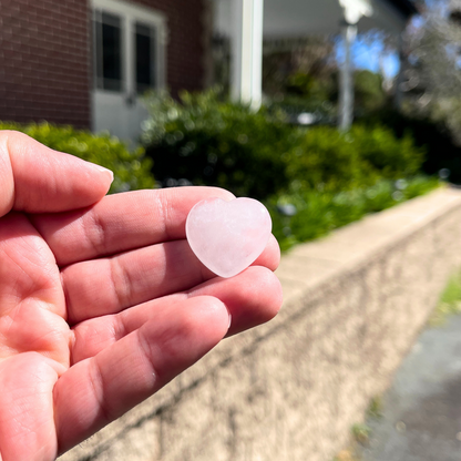 Small Clear Quartz Heart