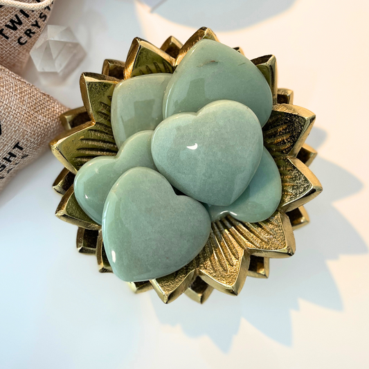 Large Green Aventurine Heart