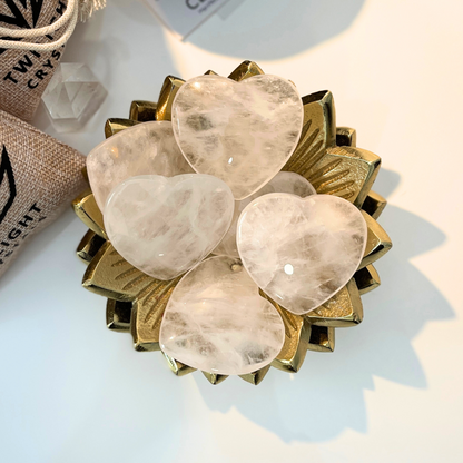 Large Clear Quartz Heart