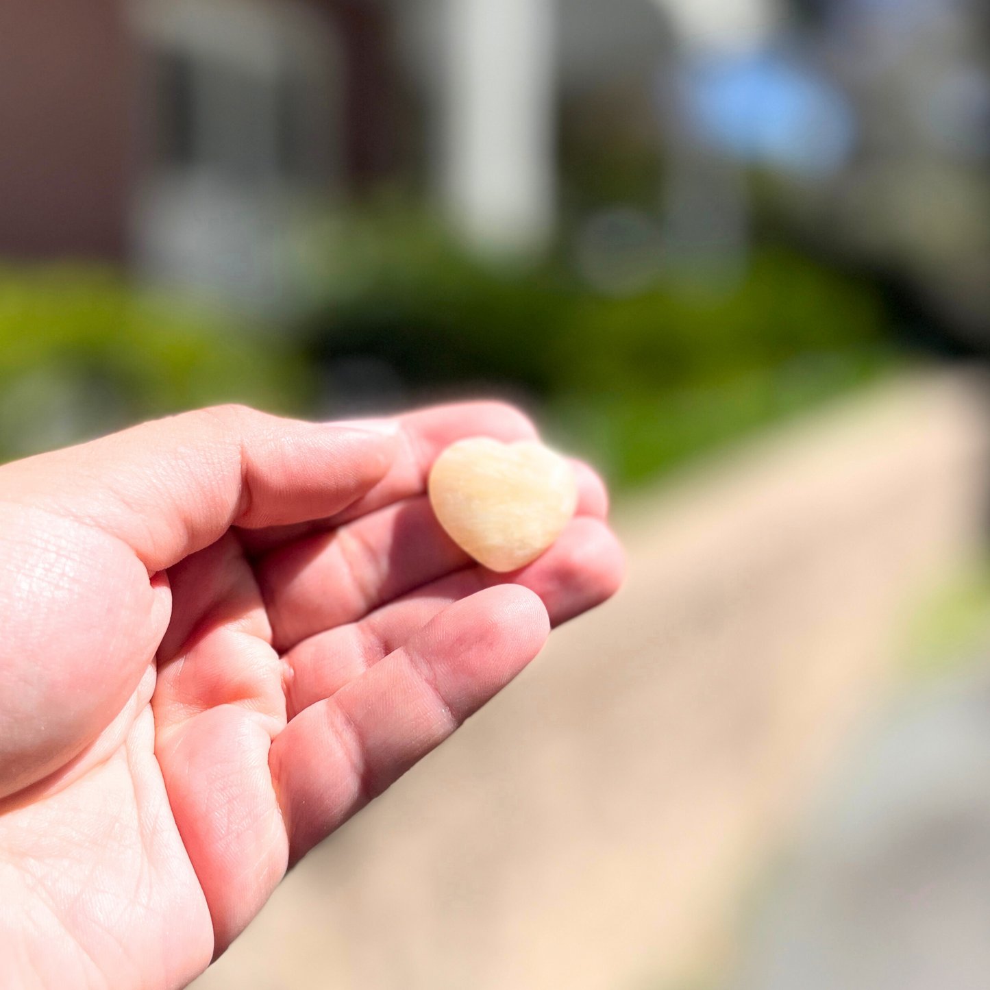 Small Yellow Jasper Heart