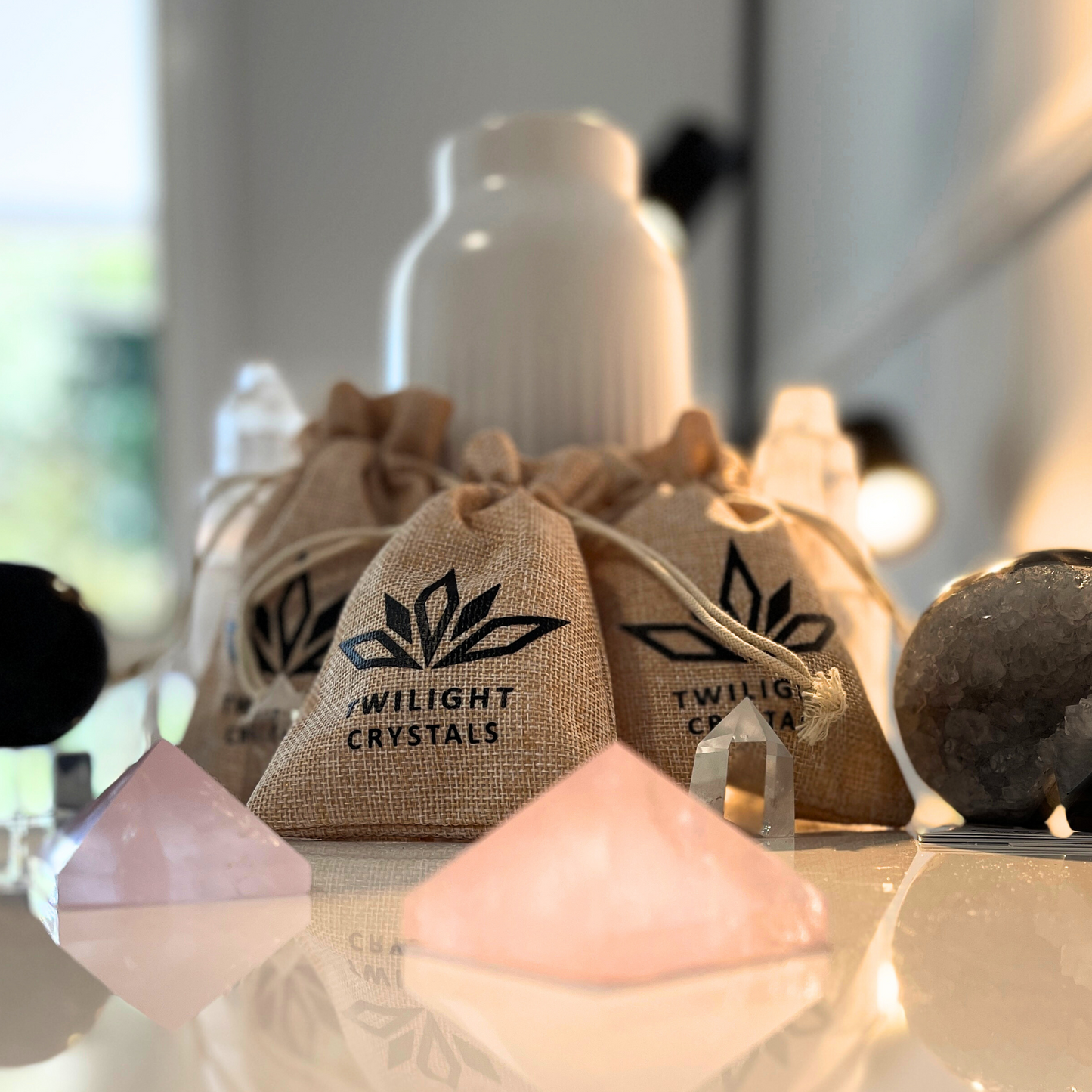 Small Rose Quartz Pyramid