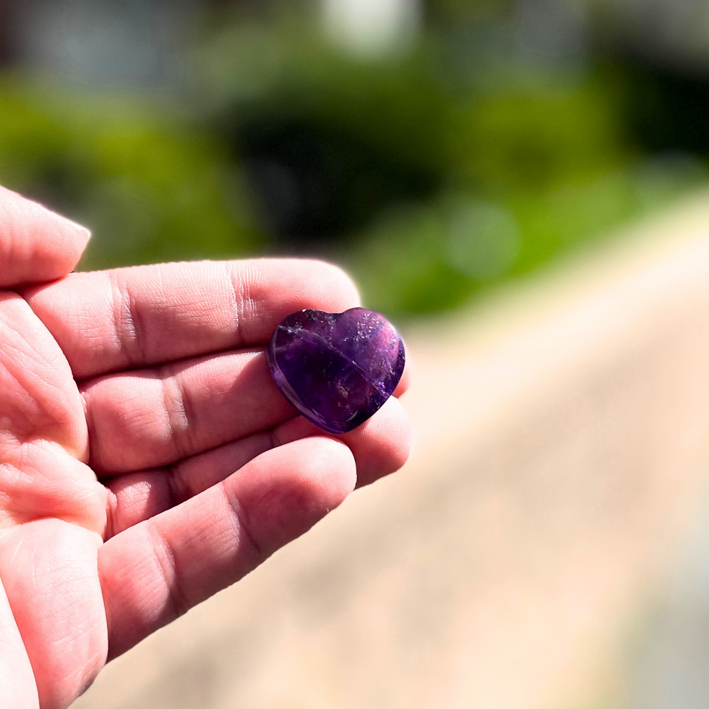 Small Amethyst Heart