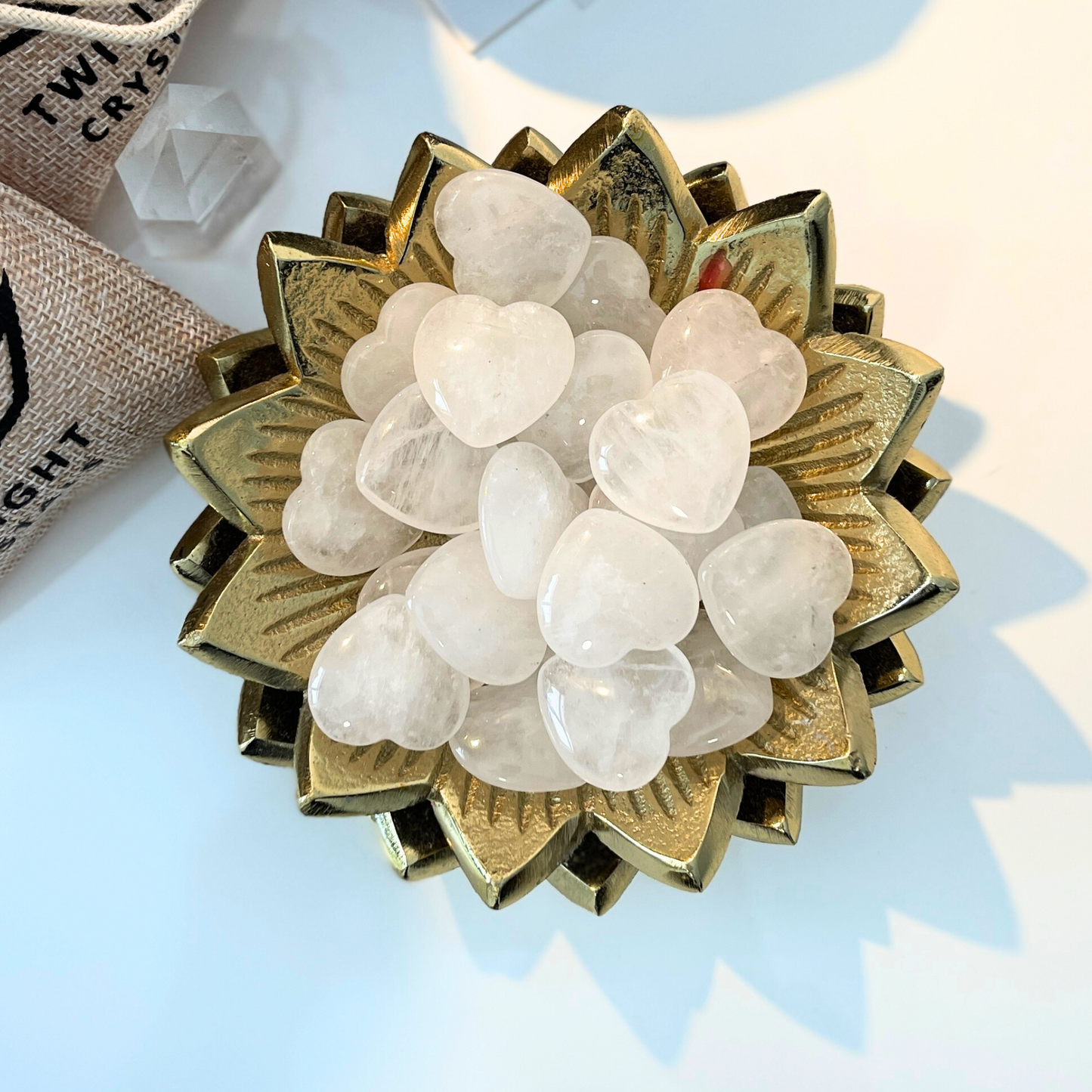 Small Clear Quartz Heart