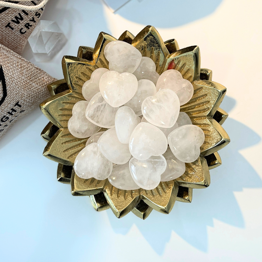 Small Clear Quartz Heart