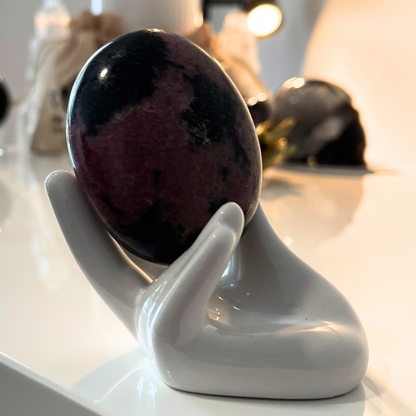 Rhodenite Palm Stone