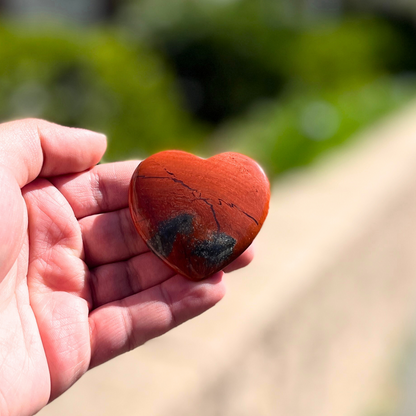 Large Red Jasper Heart