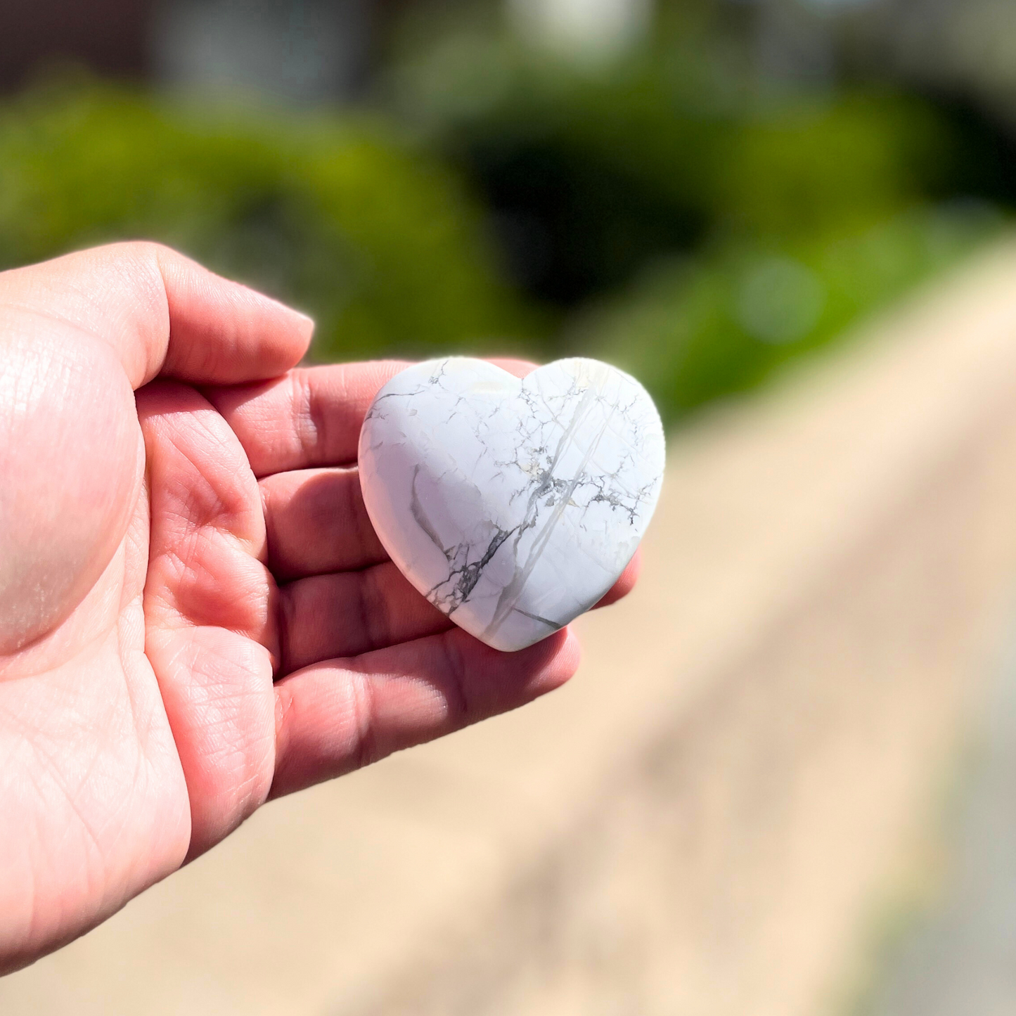 Large Howlite Heart