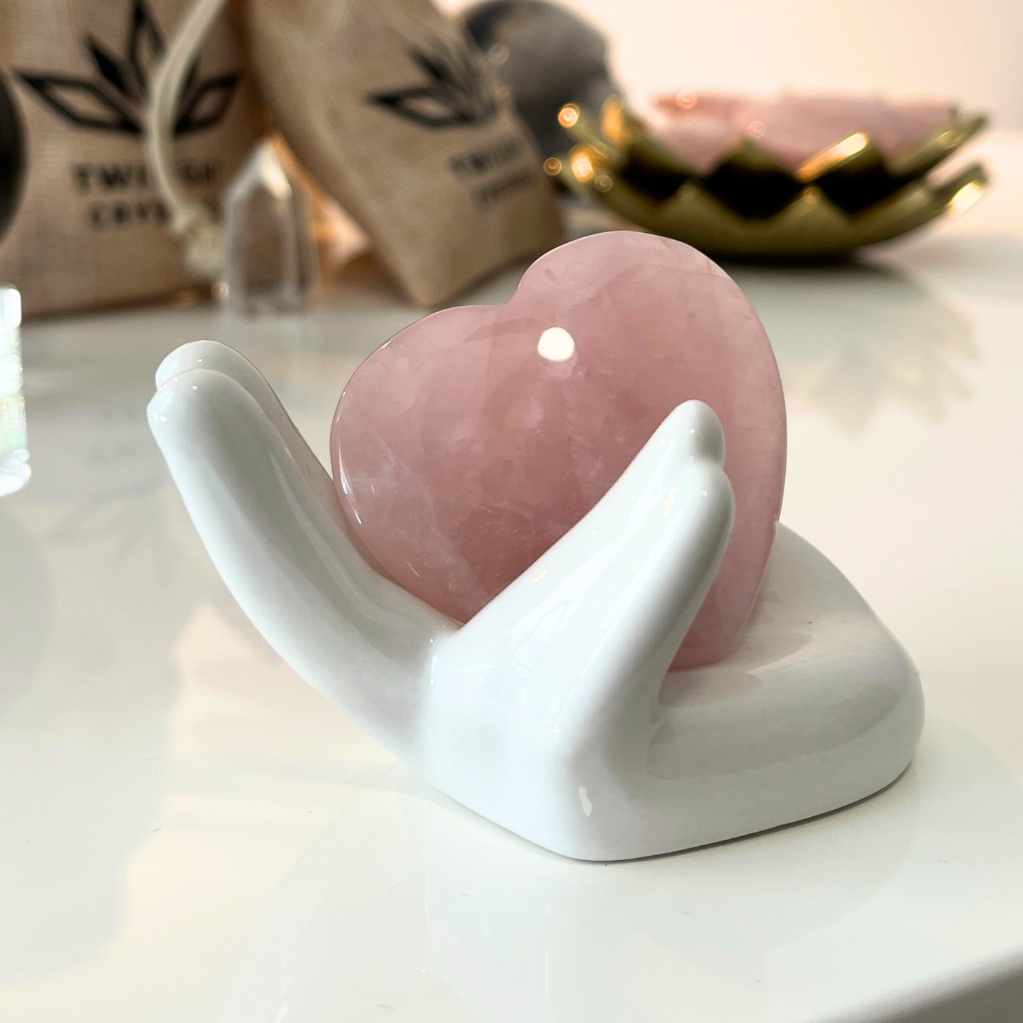 Large Rose Quartz Heart