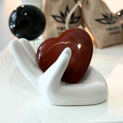 Large Red Jasper Heart