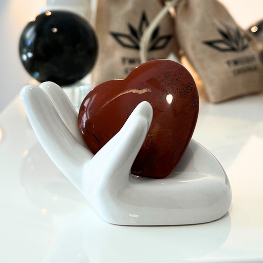 Large Red Jasper Heart