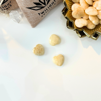 Small Yellow Jasper Heart