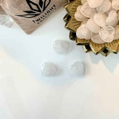 Small Clear Quartz Heart