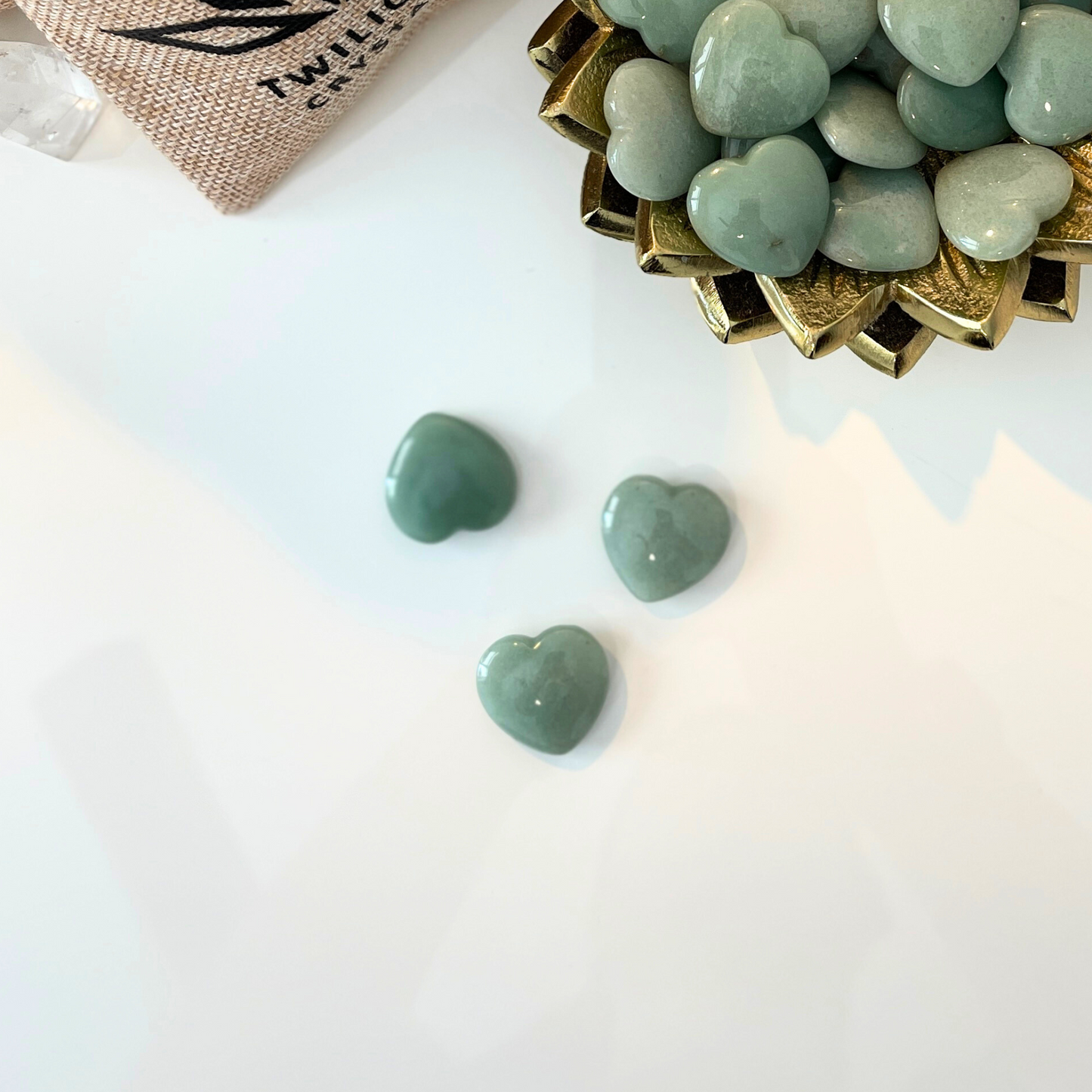 Small Green Aventurine Heart