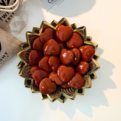 Small Red Jasper Heart